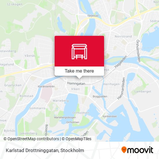 Karlstad Drottninggatan map