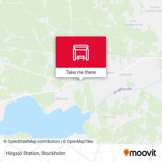 Högsjö Station map