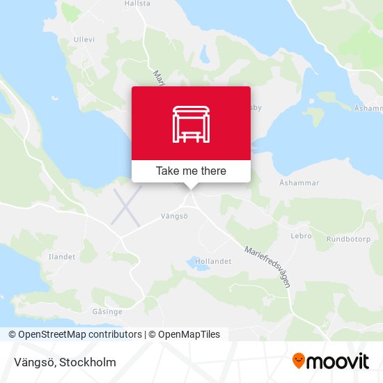 Vängsö map