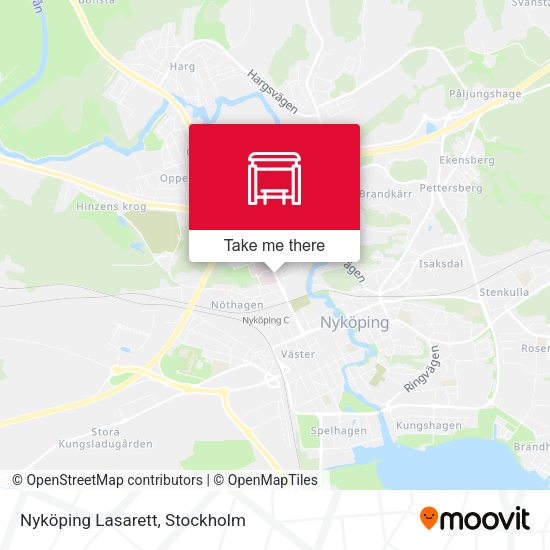 Nyköping Lasarett map