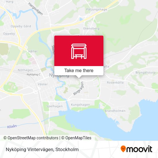 Nyköping Vintervägen map