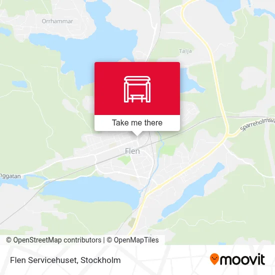 Flen Servicehuset map