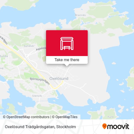 Oxelösund Trädgårdsgatan map