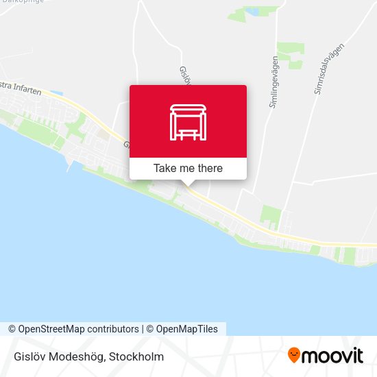 Gislöv Modeshög map