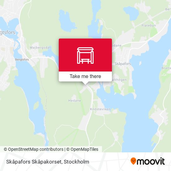 Skåpafors Skåpakorset map