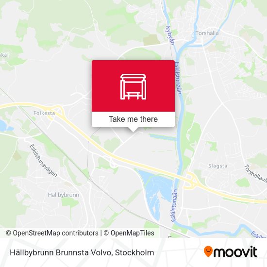 Hällbybrunn Brunnsta Volvo map