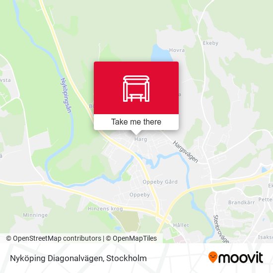 Nyköping Diagonalvägen map