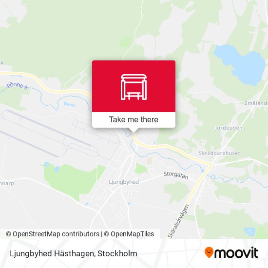 Ljungbyhed Hästhagen map