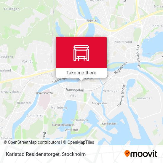Karlstad Residenstorget map