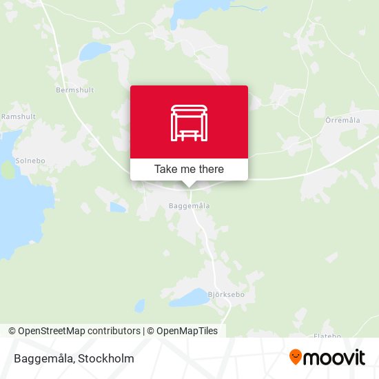 Baggemåla map