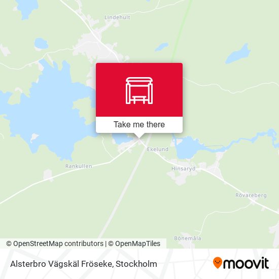 Alsterbro Vägskäl Fröseke map