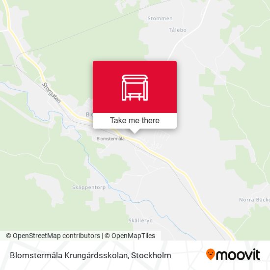 Blomstermåla Krungårdsskolan map