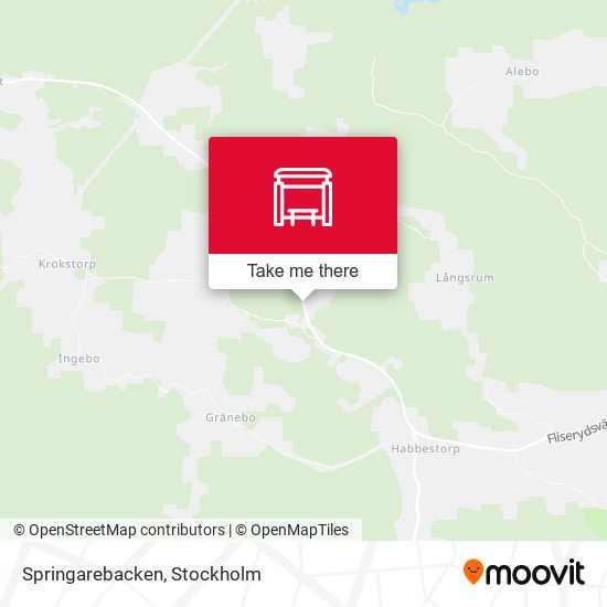 Springarebacken map