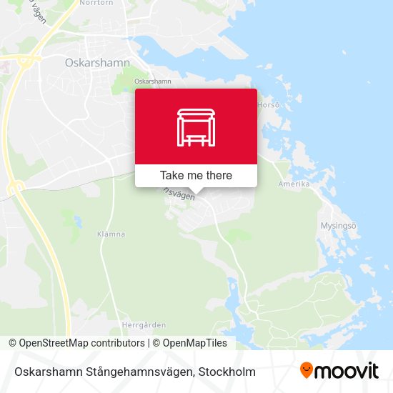 Oskarshamn Stångehamnsvägen map
