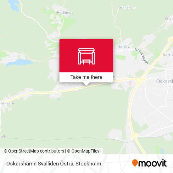 Oskarshamn Svalliden Östra map