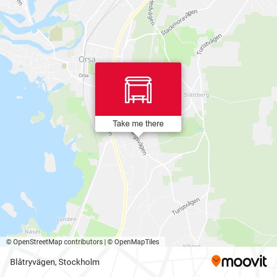 Blåtryvägen map