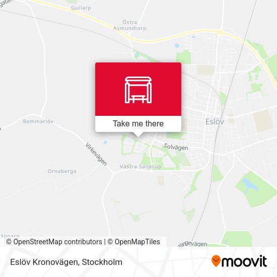 Eslöv Kronovägen map