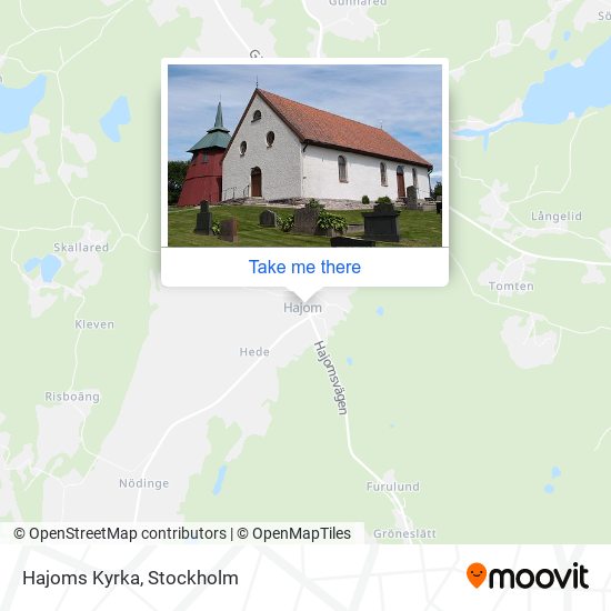 Hajoms Kyrka map