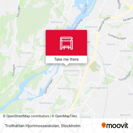 Trollhättan Hjortmosseskolan map