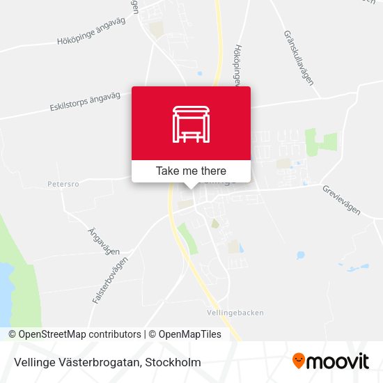 Vellinge Västerbrogatan map