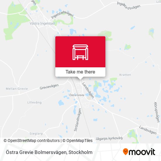 Östra Grevie Bolmersvägen map