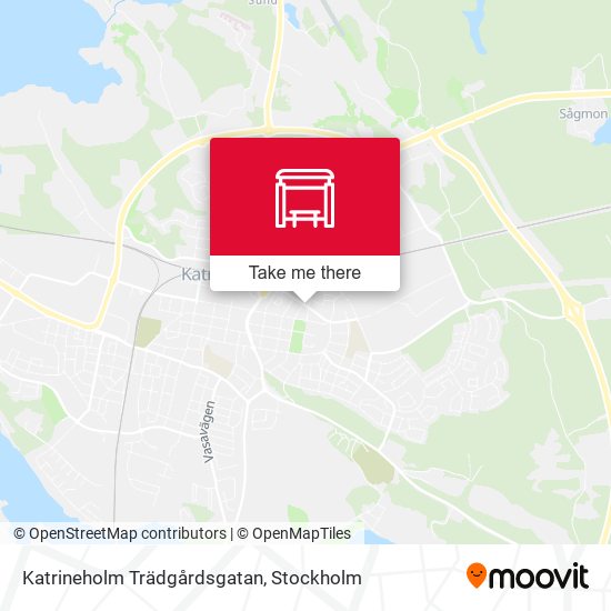Katrineholm Trädgårdsgatan map