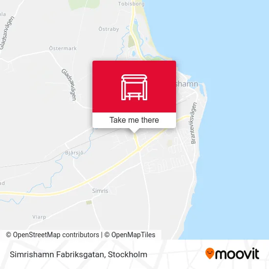Simrishamn Fabriksgatan map