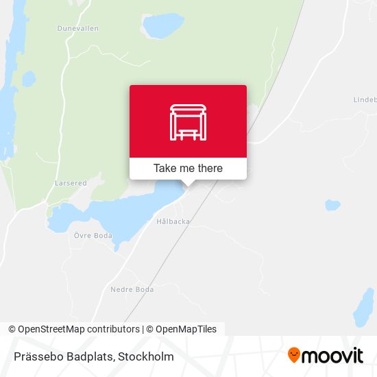 Prässebo Badplats map