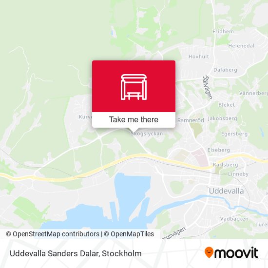 Uddevalla Sanders Dalar map