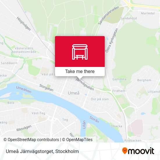 Umeå Järnvägstorget map