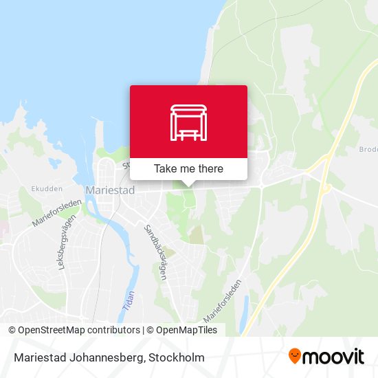 Mariestad Johannesberg map