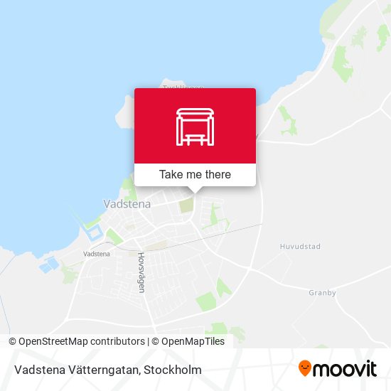 Vadstena Vätterngatan map