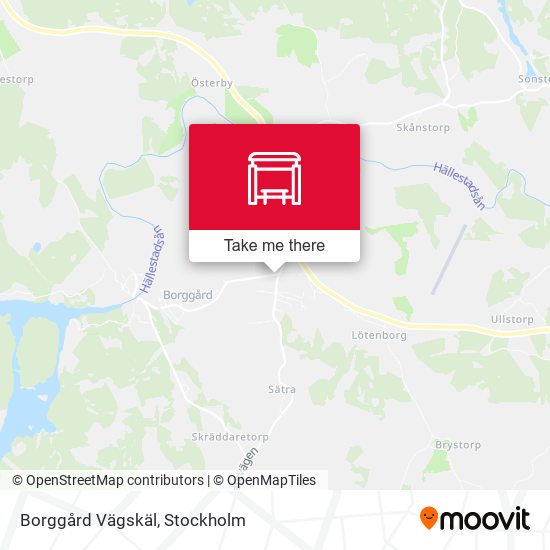 Borggård Vägskäl map