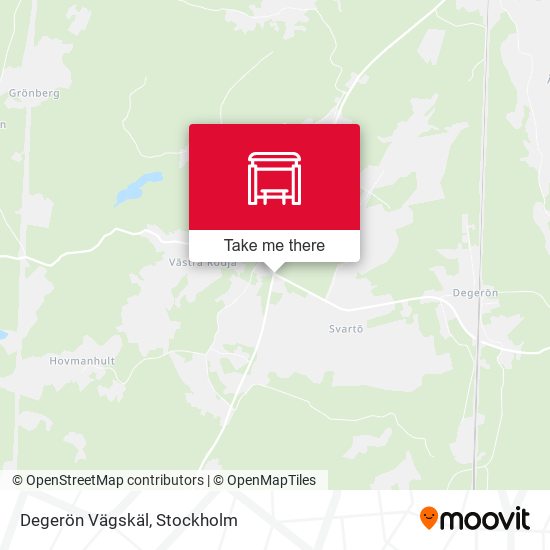 Degerön Vägskäl map