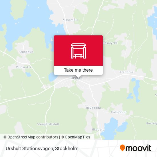 Urshult Stationsvägen map
