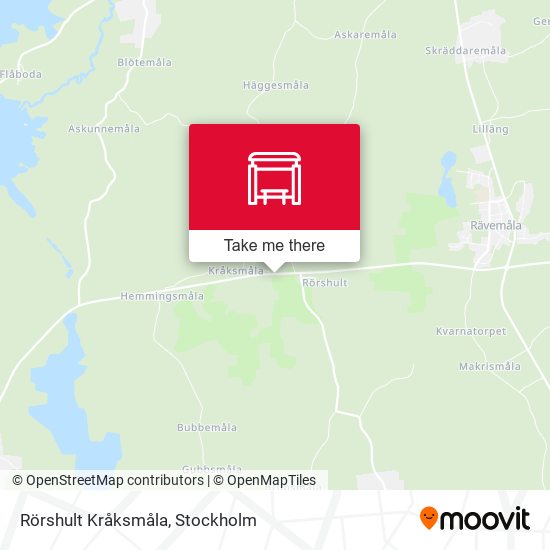 Rörshult Kråksmåla map