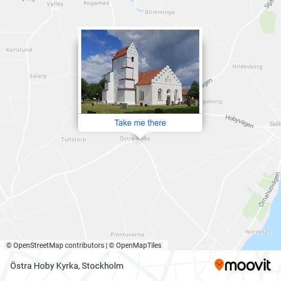 Östra Hoby Kyrka map