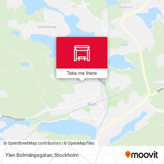 Flen Bolmängsgatan map