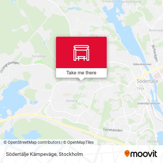 Södertälje Kämpeväge map