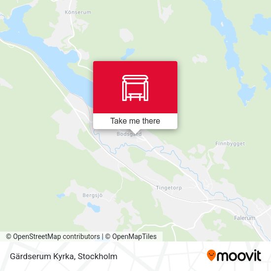 Gärdserum Kyrka map
