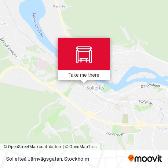 Sollefteå Järnvägsgatan map
