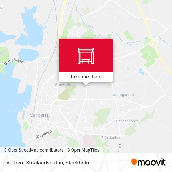 Varberg Smålandsgatan map
