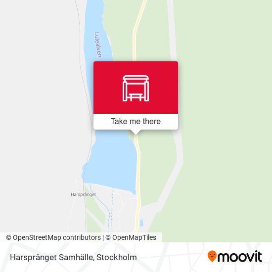 Harsprånget Samhälle map