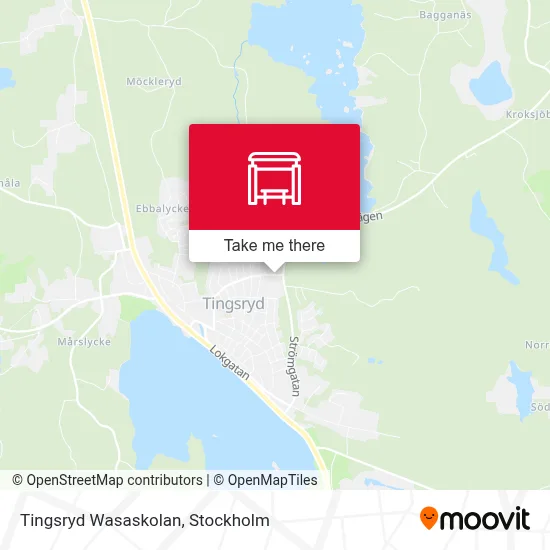Tingsryd Wasaskolan map