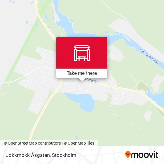 Jokkmokk Åsgatan map