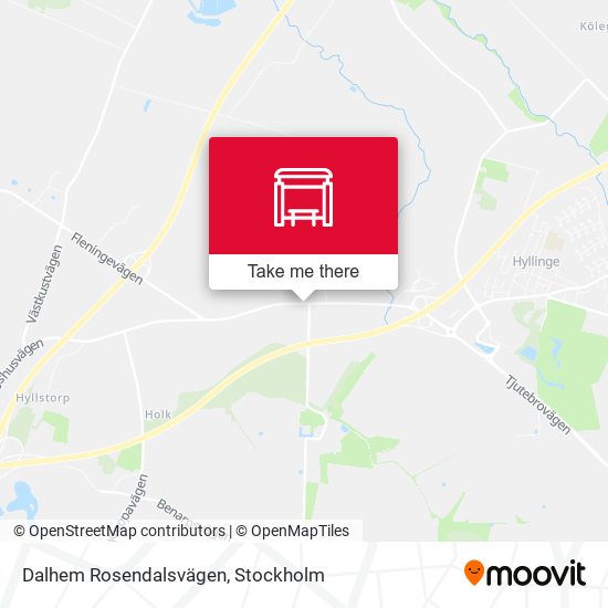Dalhem Rosendalsvägen map