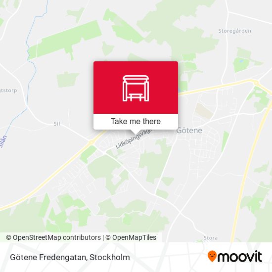 Götene Fredengatan map