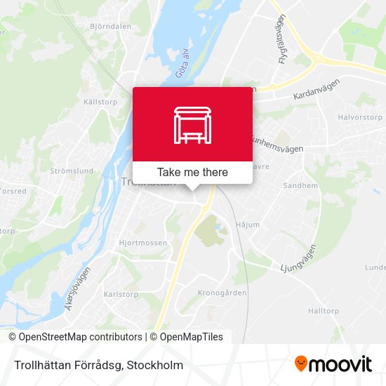 Trollhättan Förrådsg map