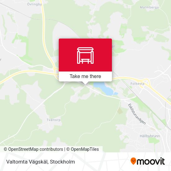 Valtomta Vägskäl map