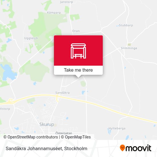 Sandåkra Johannamuséet map